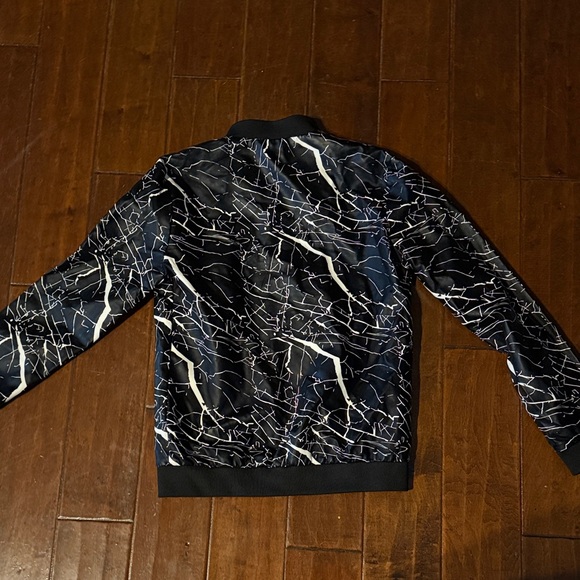 Abstract Patterned Bomber Jacket - Picture 3 of 3